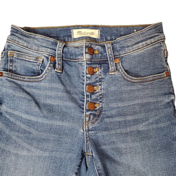 Madewell 9" Mid Rise Skinny Crop Jeans size 24 - Picture 3 of 7